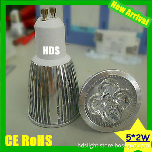 High Bright 5x2w LED Spotlight 10W GU10 220V